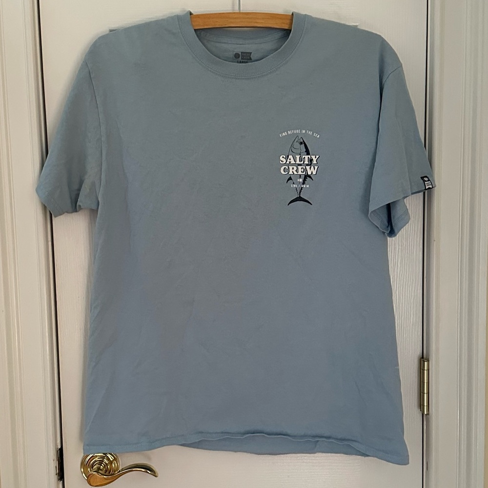 Salty Crew Blue Men's Graphic T-Shirt, Size Large